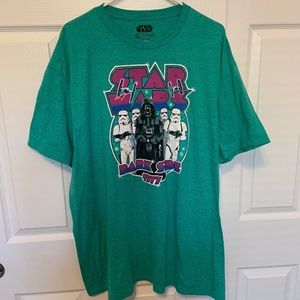 Star Wars Men's Dark Side 1977 Graphic Tee in Green Size 2XL